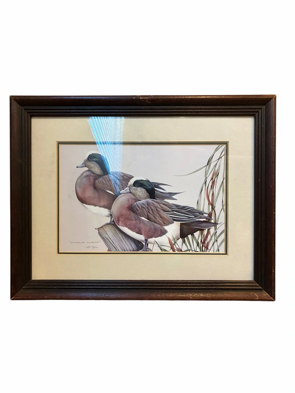 2 Vintage Bird Prints Art LaMay Whimsical Wigeons & Canada Geese Limited Edition